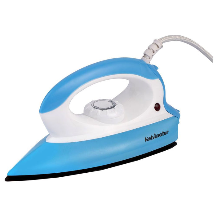 Kelvinator Dry Iron with LED Indicator, Blue and White